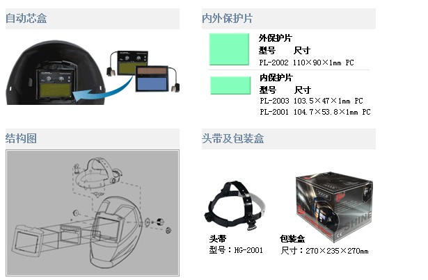 AS-3000自動(dòng)變光焊接面罩